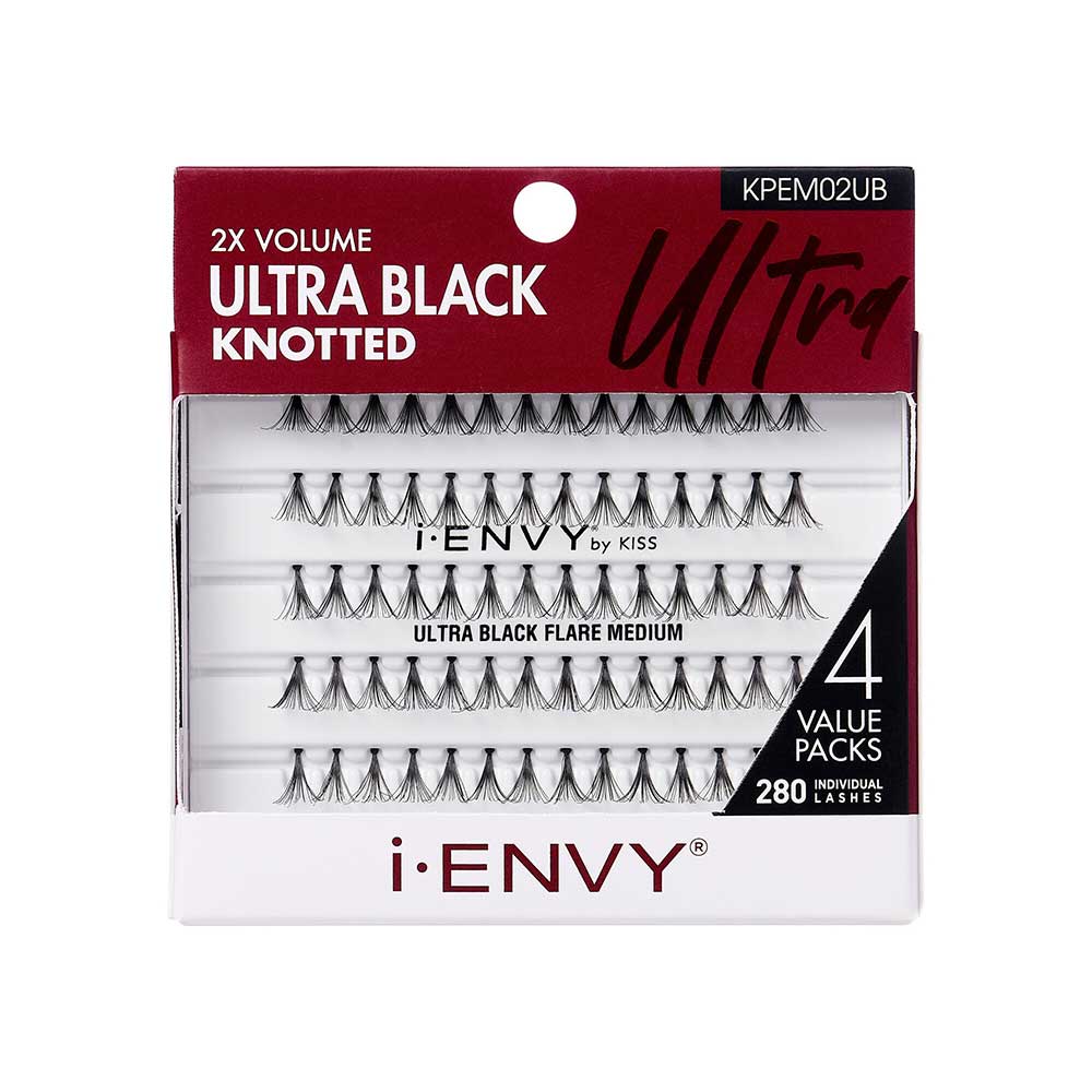 Kiss I-Envy Ultra Black Knotted Individual 4 Value Pack