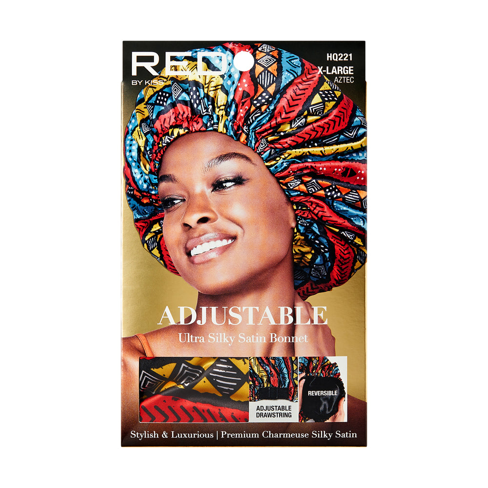 Red by Kiss Adjustable Ultra Silky Satin Bonnet