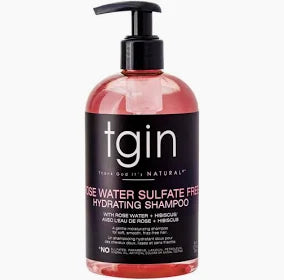 TGIN Rose Water Sulfate Free Hydrating Shampoo 13oz