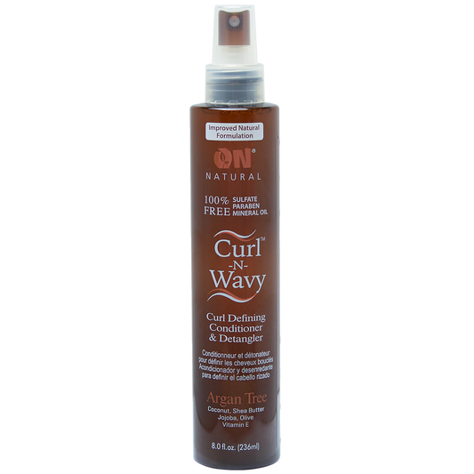 On Natural Curl-N-Wavy Curl Defining Conditioner & Detangler -Argan Tree 8oz