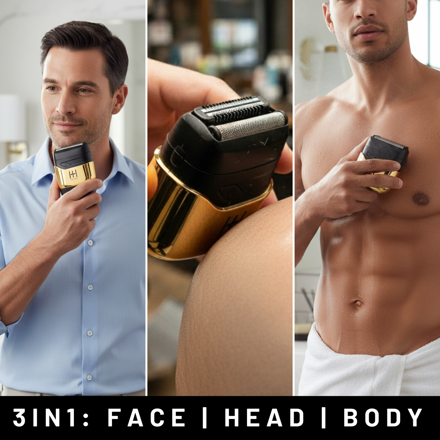 Hot & Hotter Dual Blade Mini Shaver, Gold