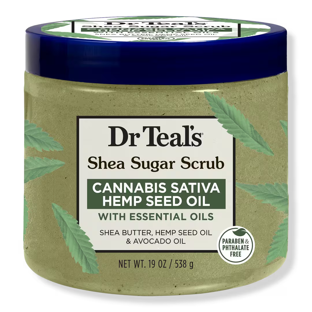 Shea Sugar Scrub with Cannabis Sativa Hemp Seed Oil & Essential Oils