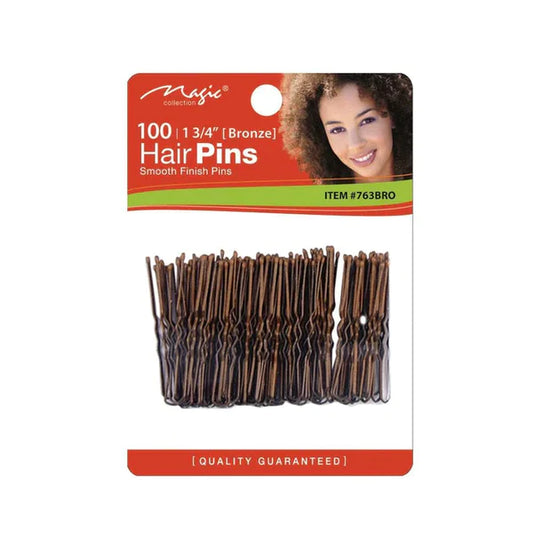 Magic Collection 100ct Hair Pins-Bronze 1 3/4"