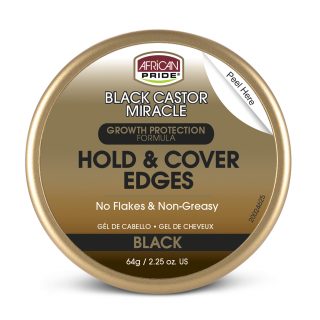 African Pride Black Castor Miracle Hold & Cover Edges