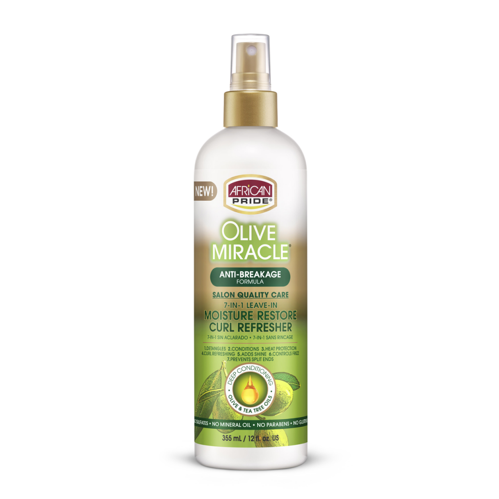 African Pride Olive Miracle Curl Refresher 7-in-1