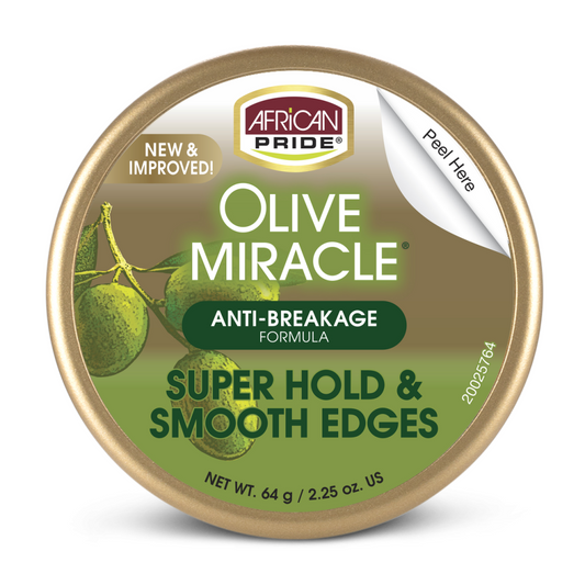 African Pride Olive Miracle Super Hold & Smooth Edges 2.25oz