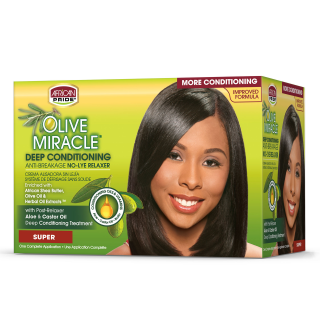 African Pride Olive Miracle No-Lye Relaxer Super