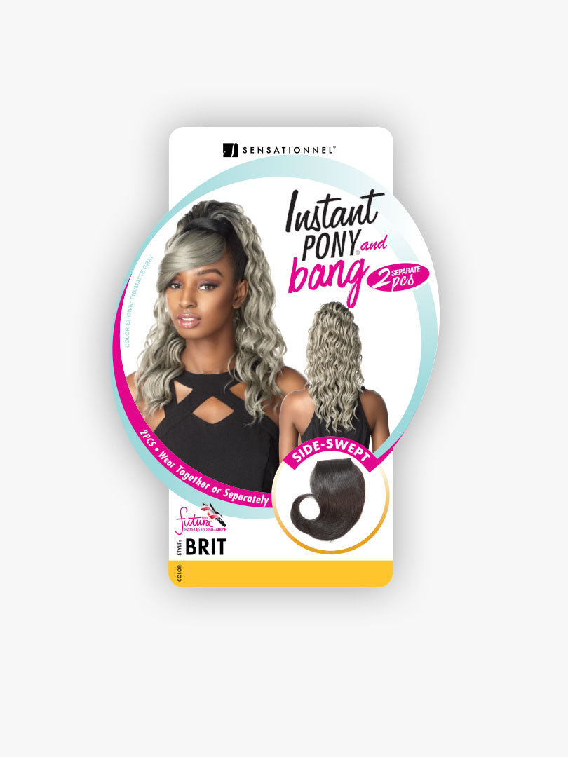 Brit Instant Ponytail & Bang