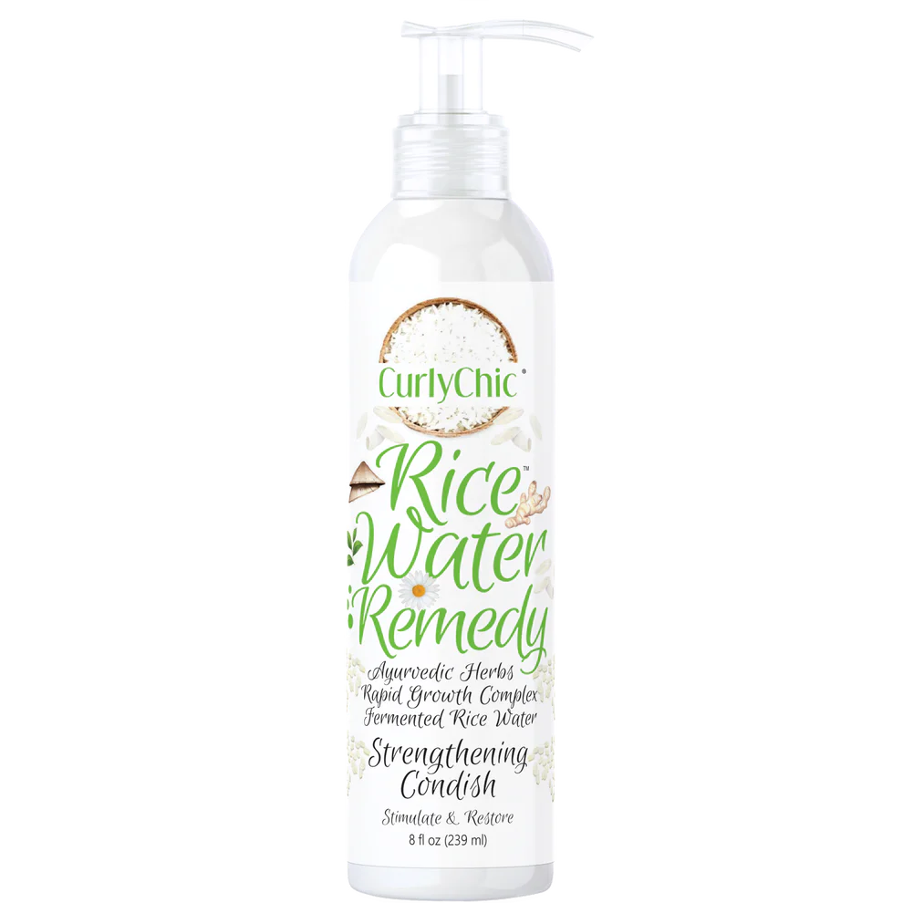 CurlyChic Rice Water Strengthen Deep Condish 8oz