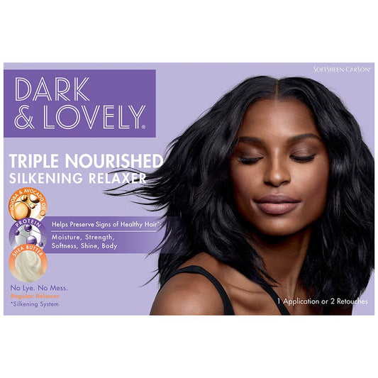 Dark and Lovely Triple Nourished Silkening Relaxer Regular