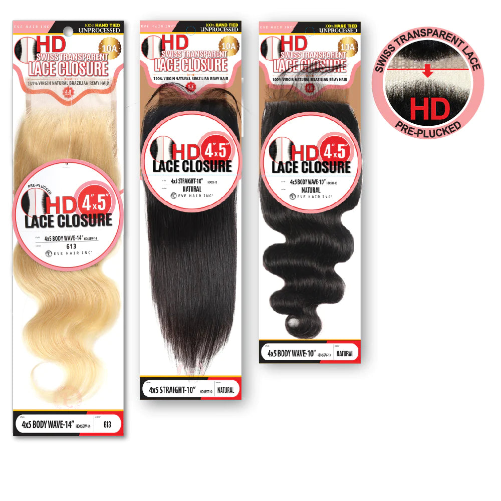 Eve HD 4X5 Lace Closure Straight-613