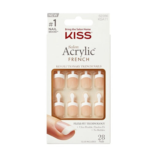 Kiss Salon Acrylic French Nails -Power Play KSA11