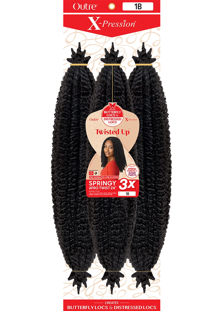 Outre X-pression Twisted Up 3x Springy Afro Twist 24"
