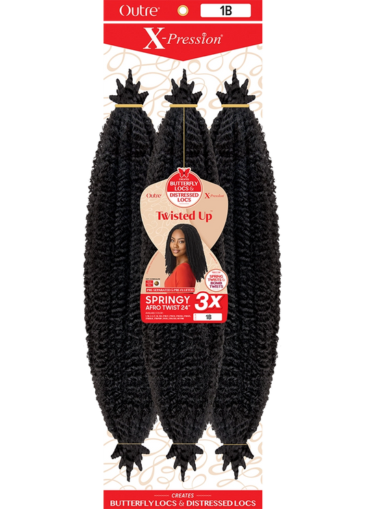 Outre X-pression Twisted Up 3x Springy Afro Twist 24"