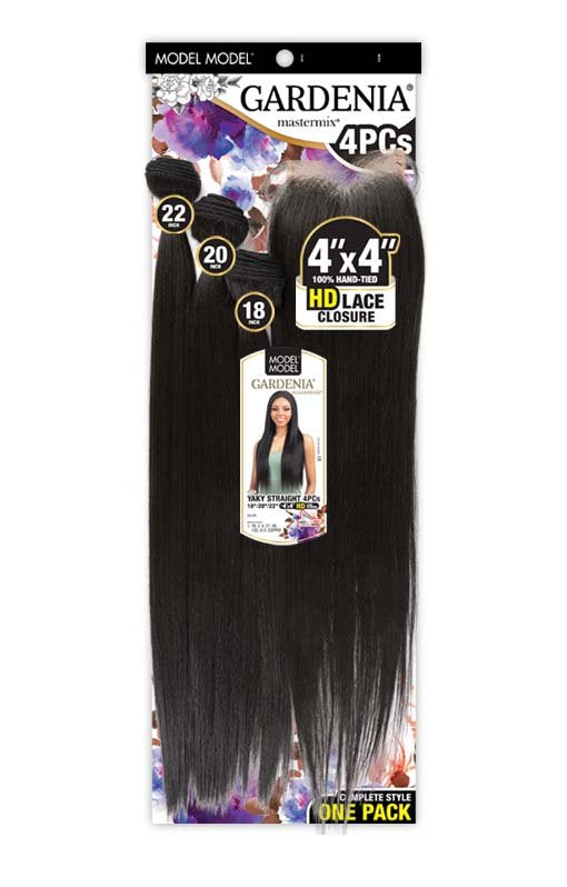 Gardenia Yaky Straight 4pcs 18/20/22" w/closure