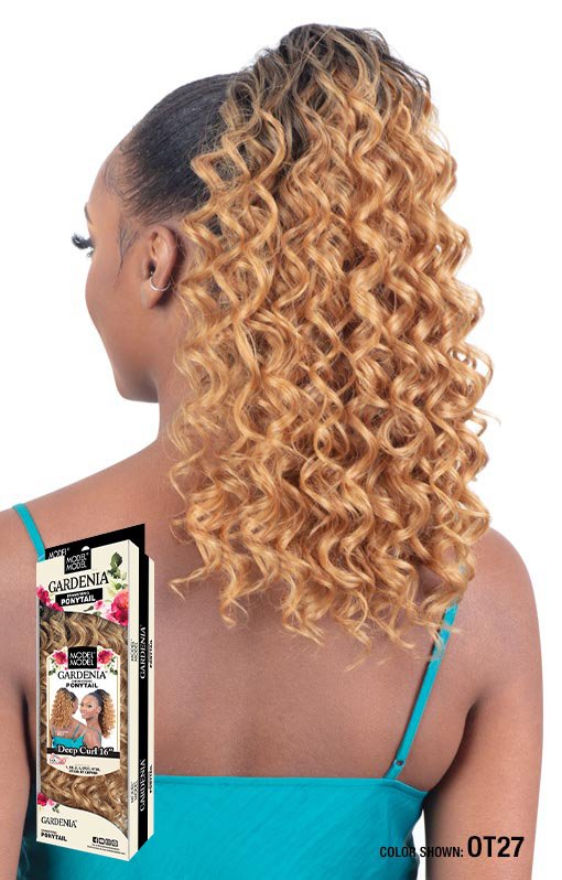 Gardenia Deep Curl Ponytail 16"