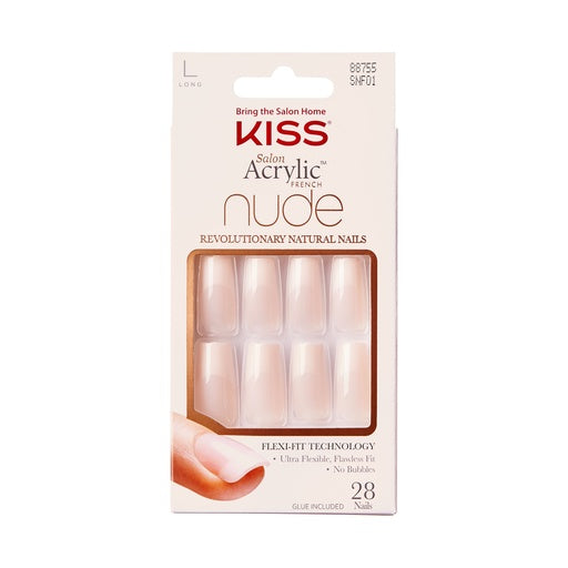 Kiss Salon Acrylic French Nude -Reveal It SNF01
