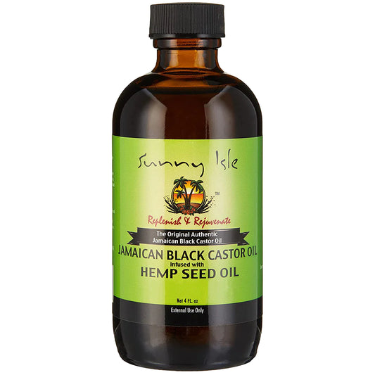 Sunny Isle Jamaican Black Castor Oil infused with Hemp Oil 4oz