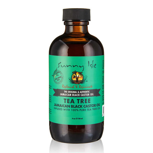 Sunny Isle Jamaican Black Castor Oil with Tea Tree Oil 4oz