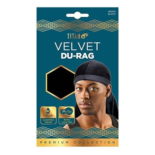 Titan Velvet Du-Rag Extra Long Tail