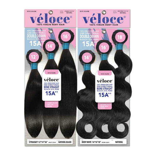 Veloce Virgin Remy Bundle Multi Pack Straight