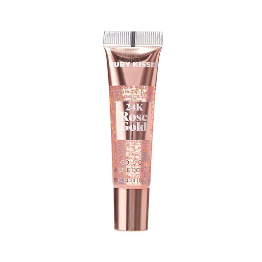 Ruby Kisses 24K Gold Lip Gloss -Rose Gold