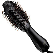 Gold N Hot Professional Black Hair Dryer Ionic Volumizer Brush Styler