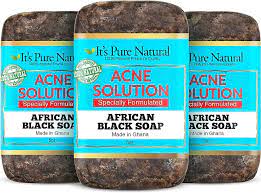 It's Pure Natural African Black Soap Acne 5oz