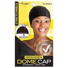 Magic Collection Spandex Dome Cap-Black