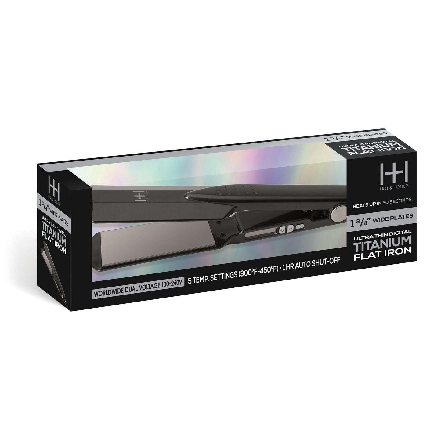 Hot & Hotter Ultra Thin Digital Titanium Flat Iron 1 3/4