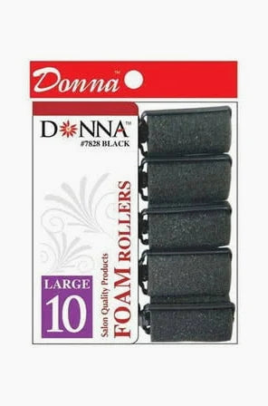 Donna Foam Rollers-Black