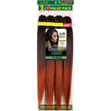 Queen B 4X Multi Pre-Stretched Braiding Hair 50"