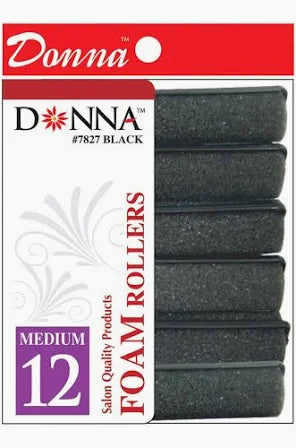 Donna Foam Rollers-Black