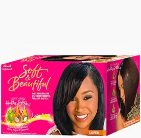 Soft & Beautiful No Lye Conditioning Relaxer Kit Super