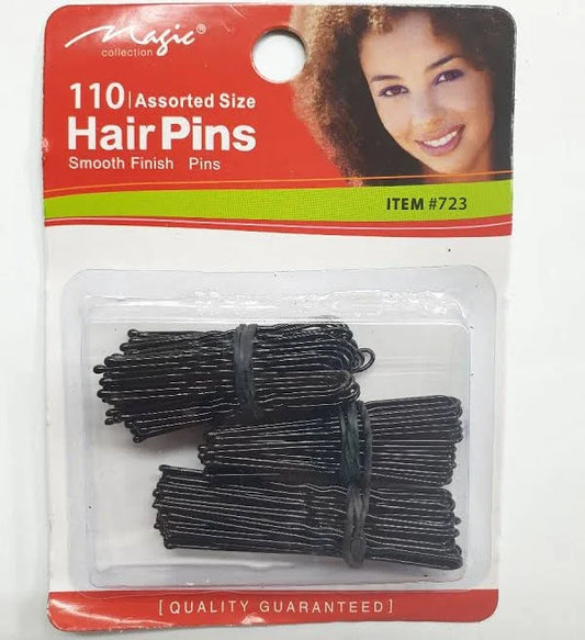 Magic Collection 110pc Hair Pins w/ Ball Tip Assorted Size