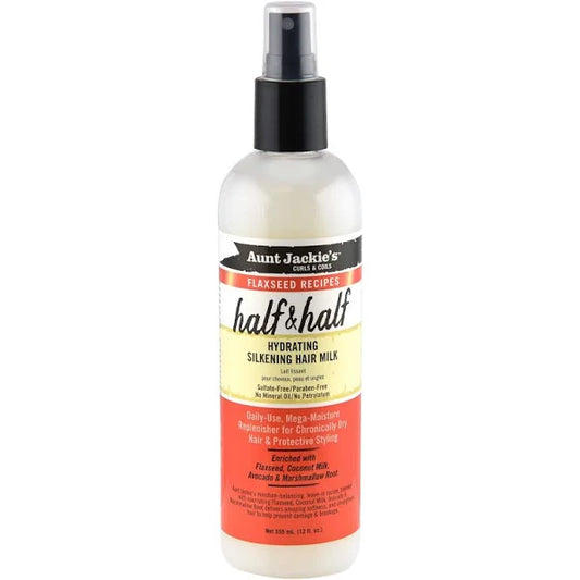 Aunt Jackie's Half & Half Hydrating Silkening Hair Milk 12 oz