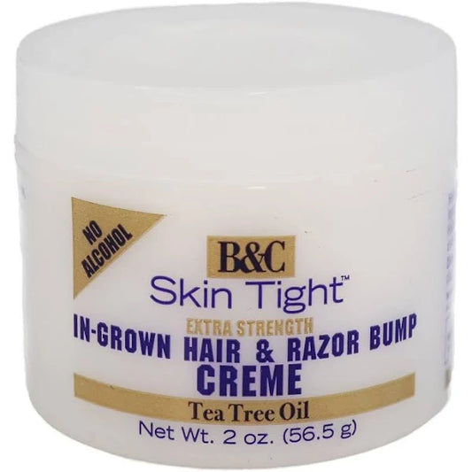 B&C Skin Tight Extra Strength In-Grown Hair & Razor Bump Creme 2oz