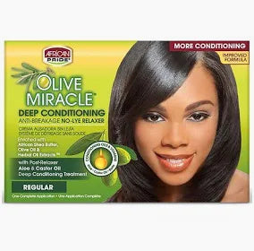 African Pride Olive Miracle No-Lye Relaxer Regular