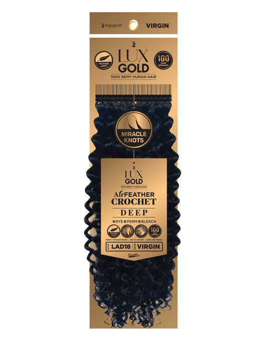 Kima Lux Gold Air Feather Crochet 14" -Deep